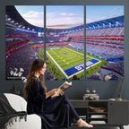 Buffalo Bills Football Team Print Canvas, Buffalo Highmark Stadium