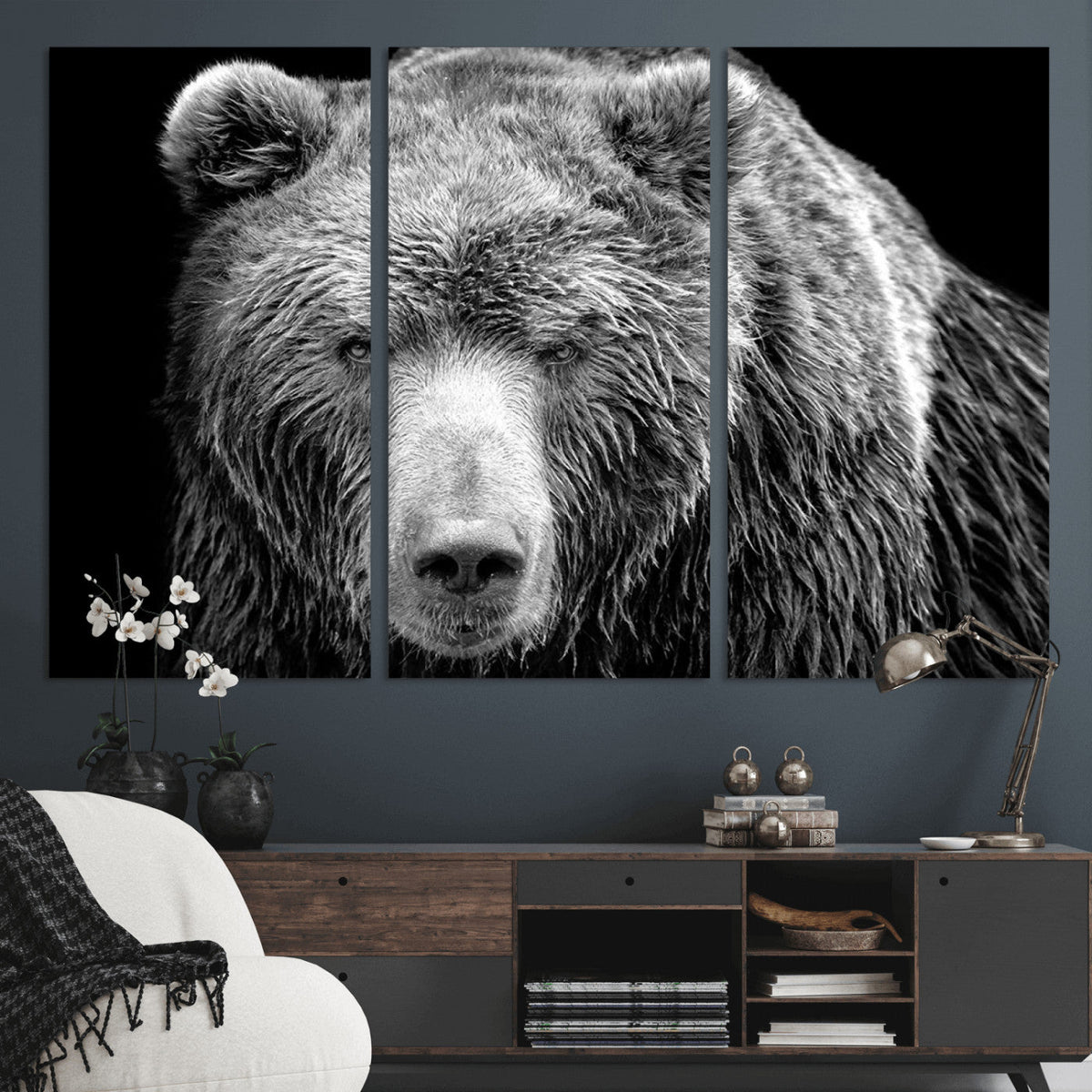 399 Grizzly Bear Canvas Print, Ready to Hang Wall Art