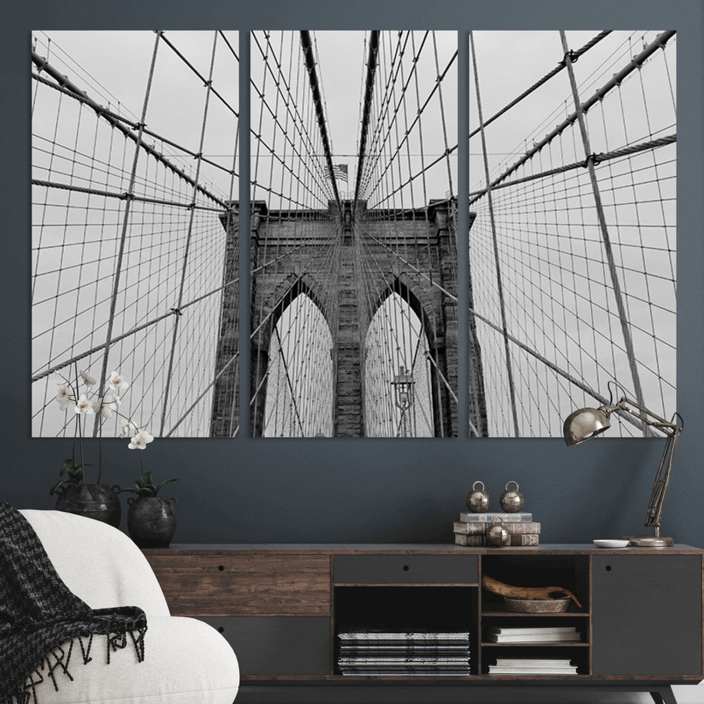 Large Brooklyn Bridge Wall Art Canvas Print