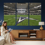 Dallas Cowboys Football Team Print - Arlington AT&T Stadium