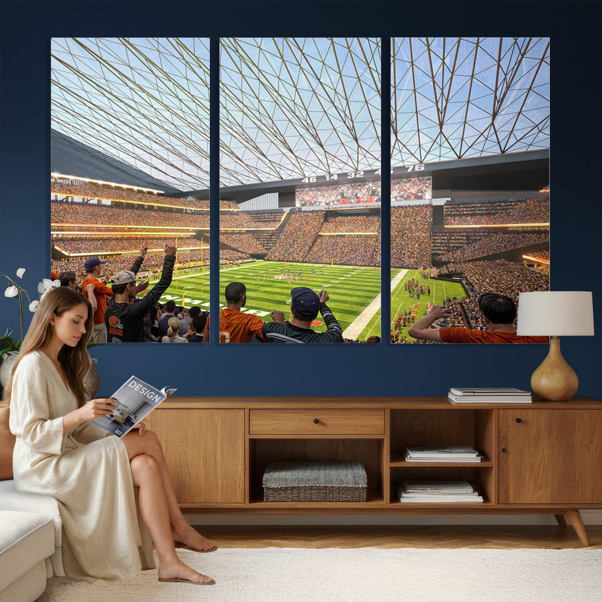 Cleveland Browns Stadium Wall Art Canvas Print