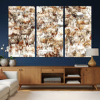 Farmhouse Bighorn Sheep Wall Art Canvas Print