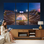 Oklahoma Sooners Memorial Stadium Wall Art Canvas Print