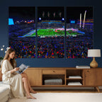 Ole Miss Rebels Vaught Hemingway Stadium Wall Art Canvas Print