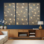 Abstract Birds Wall Art Canvas Print