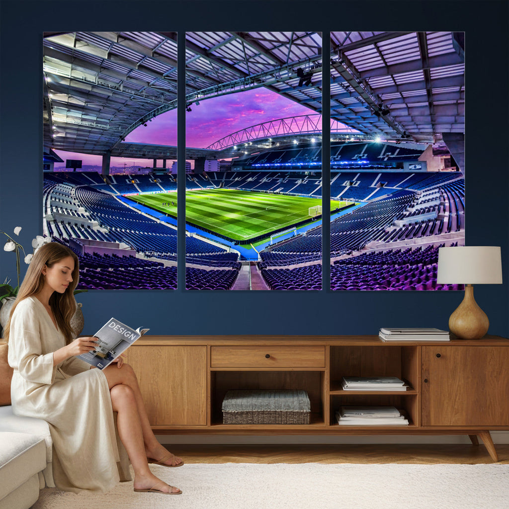 FC Porto Soccer Team Print Canvas, Dragon Stadium Wall Art