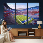Buffalo Bills Football Team Print Canvas, Buffalo Highmark Stadium