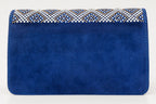 The Nampula Sax Blue Glitter Leather Handbag