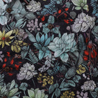 Floral Hawaiian Shirt For Men Flowering Shrubs Shirt Camp Collar 100% Cotton