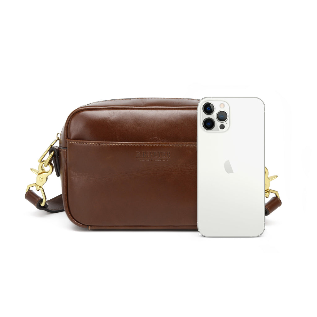 Jane Crossbody Bag | Brown Leather