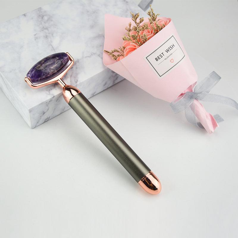 ZAQ Roll-On Amethyst W-Sonic Vibrating Face Roller