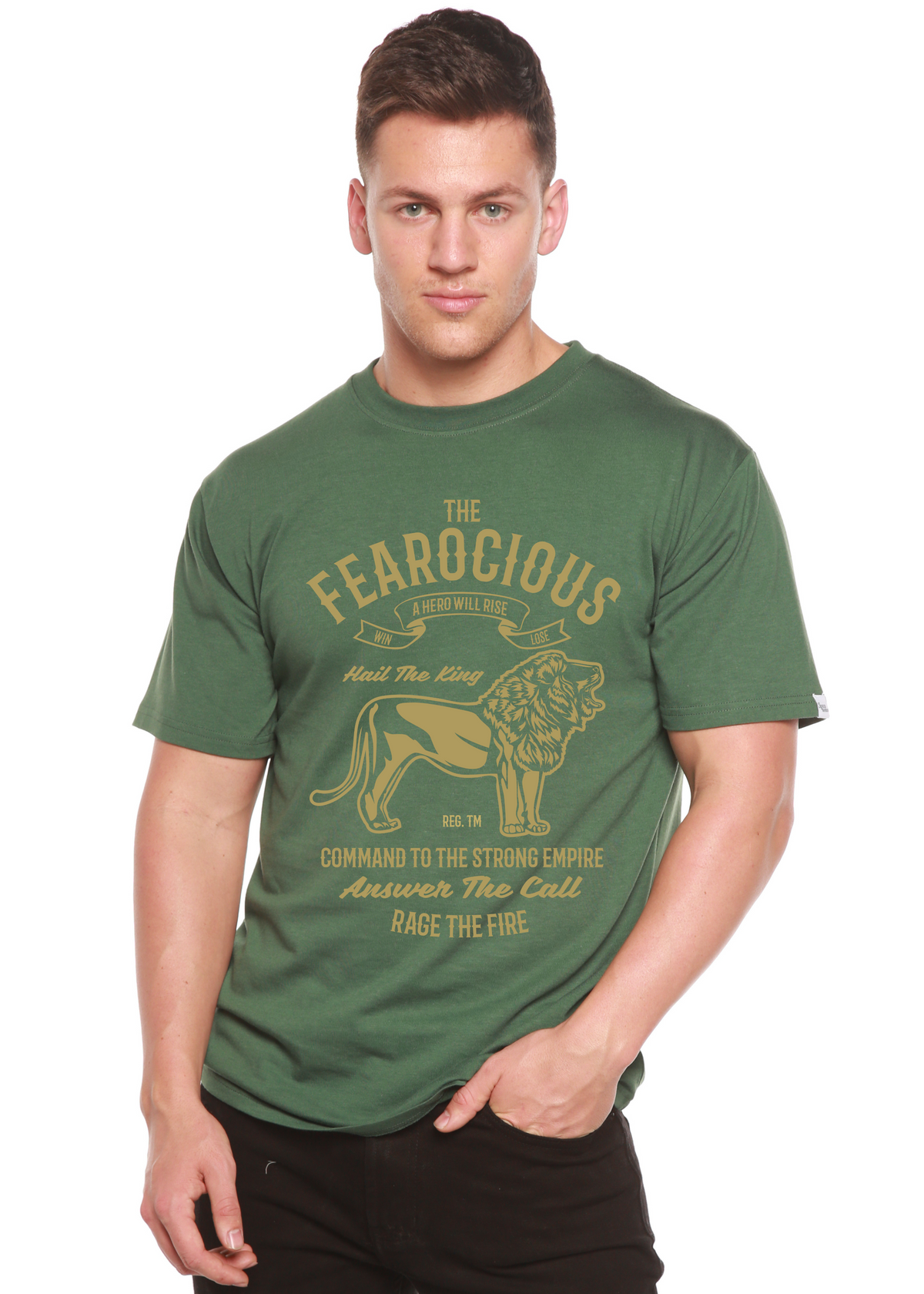 The Fearocious Spun Bamboo® Men's Bamboo Viscose/Organic Cotton Short Sleeve Graphic T-Shirt