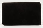 The California Black Suede Leather Handbag