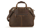 Flash Sale Vintage Leather Laptop Briefcase Crossbody Bag Mens Messenger Shoulder Bag