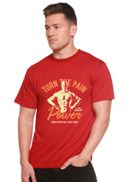 Turn The Pain Men's Bamboo Viscose/Organic Cotton Short Sleeve Graphic T-Shirt