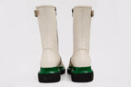 The Yako Cream Leather Mid Calf Women Boot Final Sale!