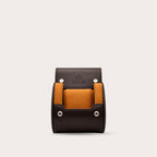 1 Watch Travel Case Vegan Leather Watch Roll (Espresso Brown)