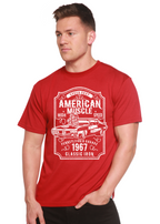 American Muscle Men's Bamboo Viscose/Organic Cotton Short Sleeve Graphic T-Shirt