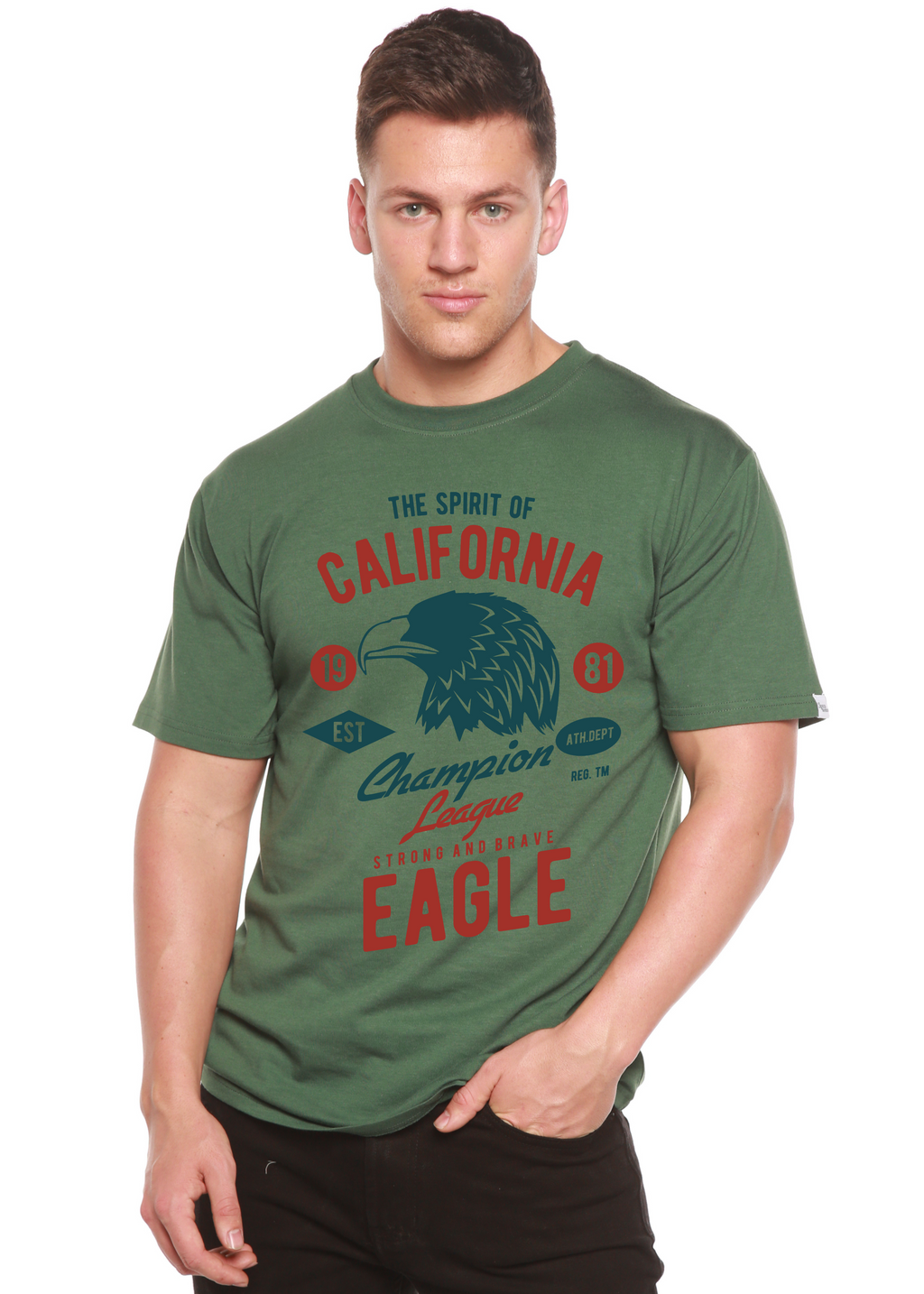The Spirit of Spun Bamboo® Men's Bamboo Viscose/Organic Cotton Short Sleeve Graphic T-Shirt