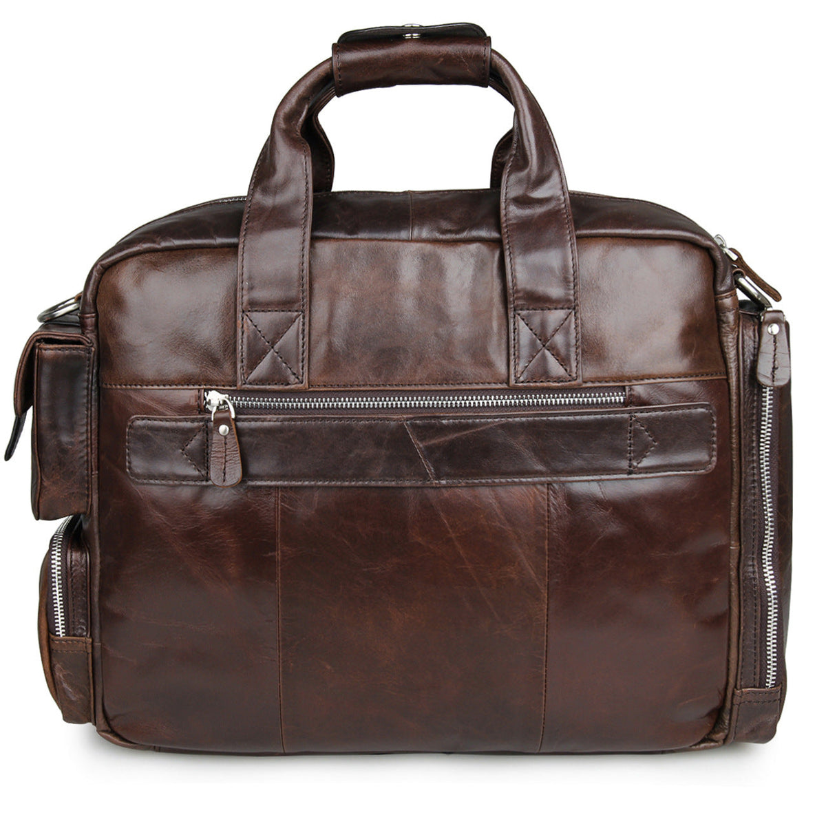 Flash Sale Vintage Leather Messenger Bag Mens Leather Briefcase
