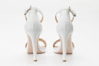 The Aksu White Leather Ankle Strap Women Sandal Final Sale!