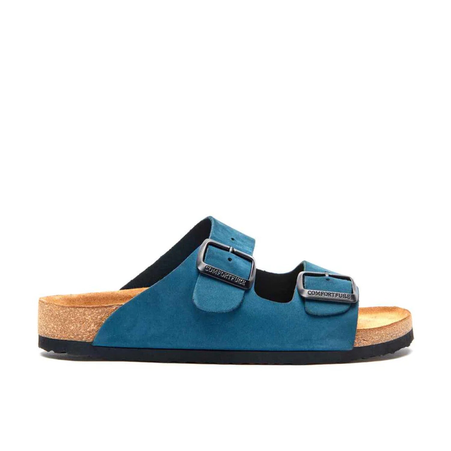 Bali Nubuck Leather Two-Strap Sandal // Navy