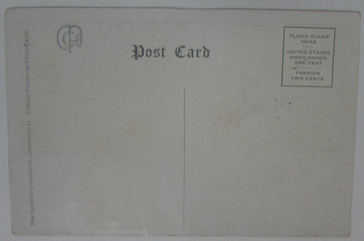 1908 End of First Half-No Score  M.L. Blumenthal Football Postcard 148864