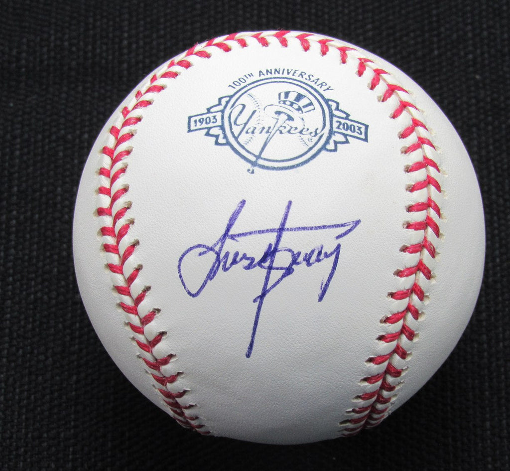 Luis  Aguayo Signed/Auto Yankees 100th OML Baseball JSA 186917