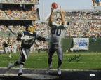 Steve Largent HOF Autographed/Inscribed Seahawks 16x20 Photo JSA