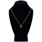 Cubic Zirconia 14K Gold Filled Double Hearts Pendant Necklace Set