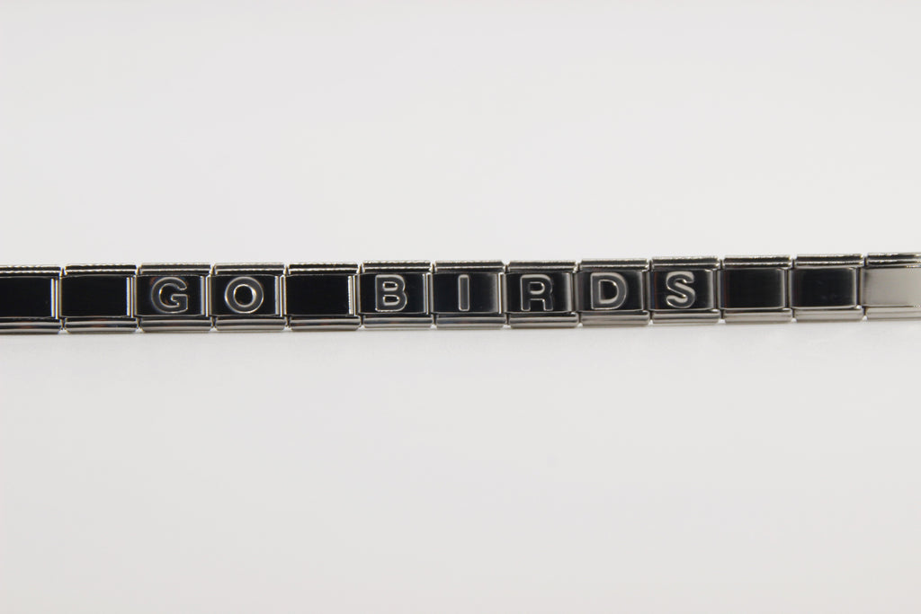 GO BIRDS  Italian Charm Bracelet -Game Day & Special Gift for Eagles Fans