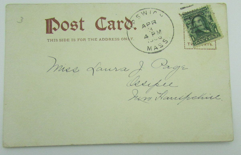 Vintage Postcard postmarked 1906? with a Princeton female student 140049
