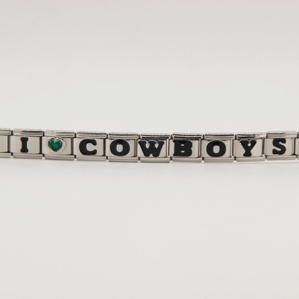 Dallas Cowboys Italian Charm Bracelet – DIY Custom Gift for Fans