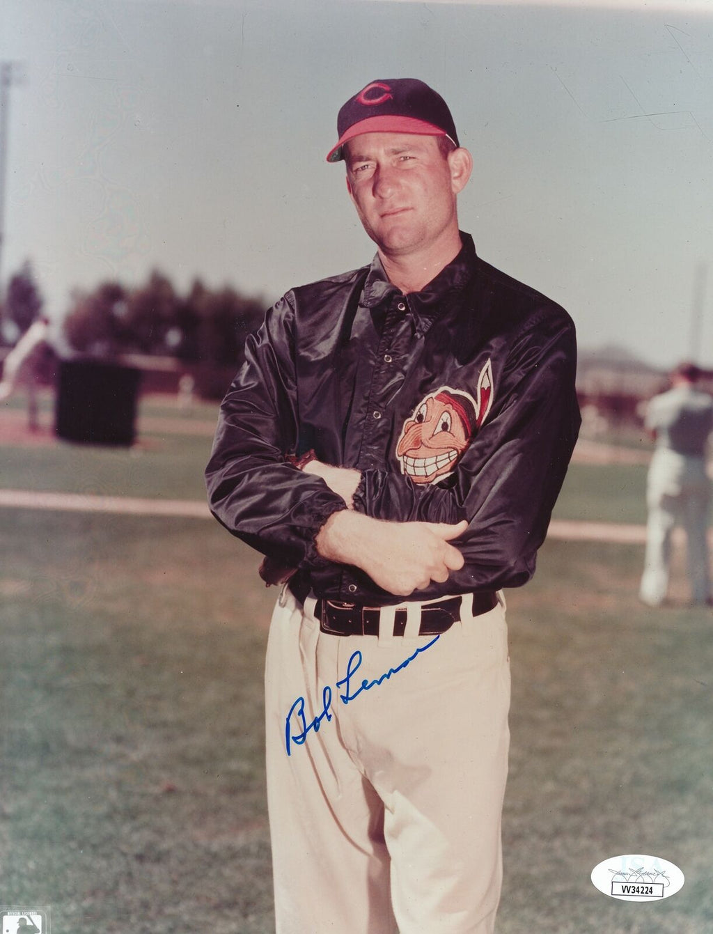 Bob Lemon HOF Cleveland Indians Signed/Autographed 8x10 Photo JSA 166494