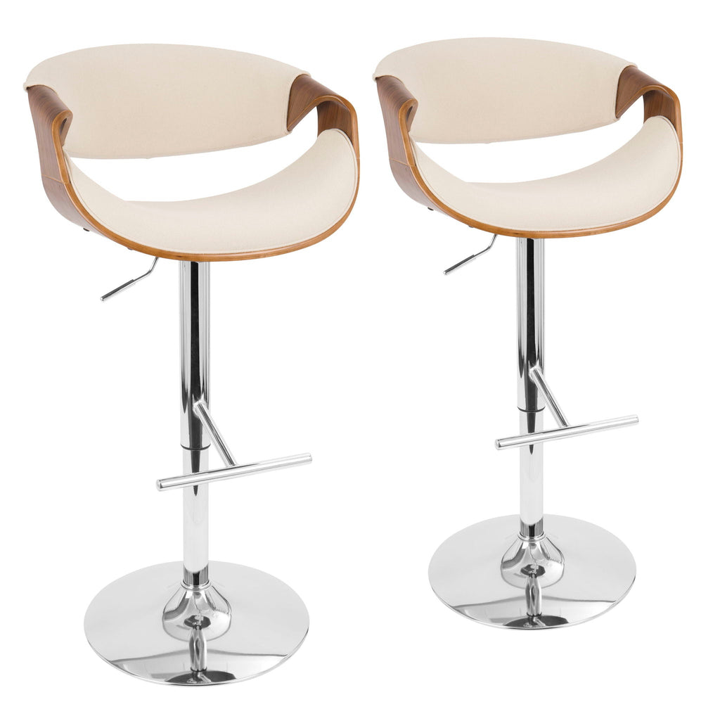 Curvo - Mid Century Modern Adjustable Barstool With Swivel (#2)