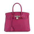 Hermès // Togo Leather Birkin 30 Handbag // Tosca + Silver // Pre-Owned
