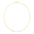 14k Two Tone Gold Love Necklace