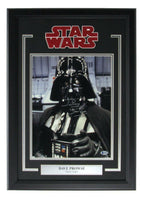David Prowse "Darth Vader" Signed 11x14 Star Wars Photo Framed Beckett 162188