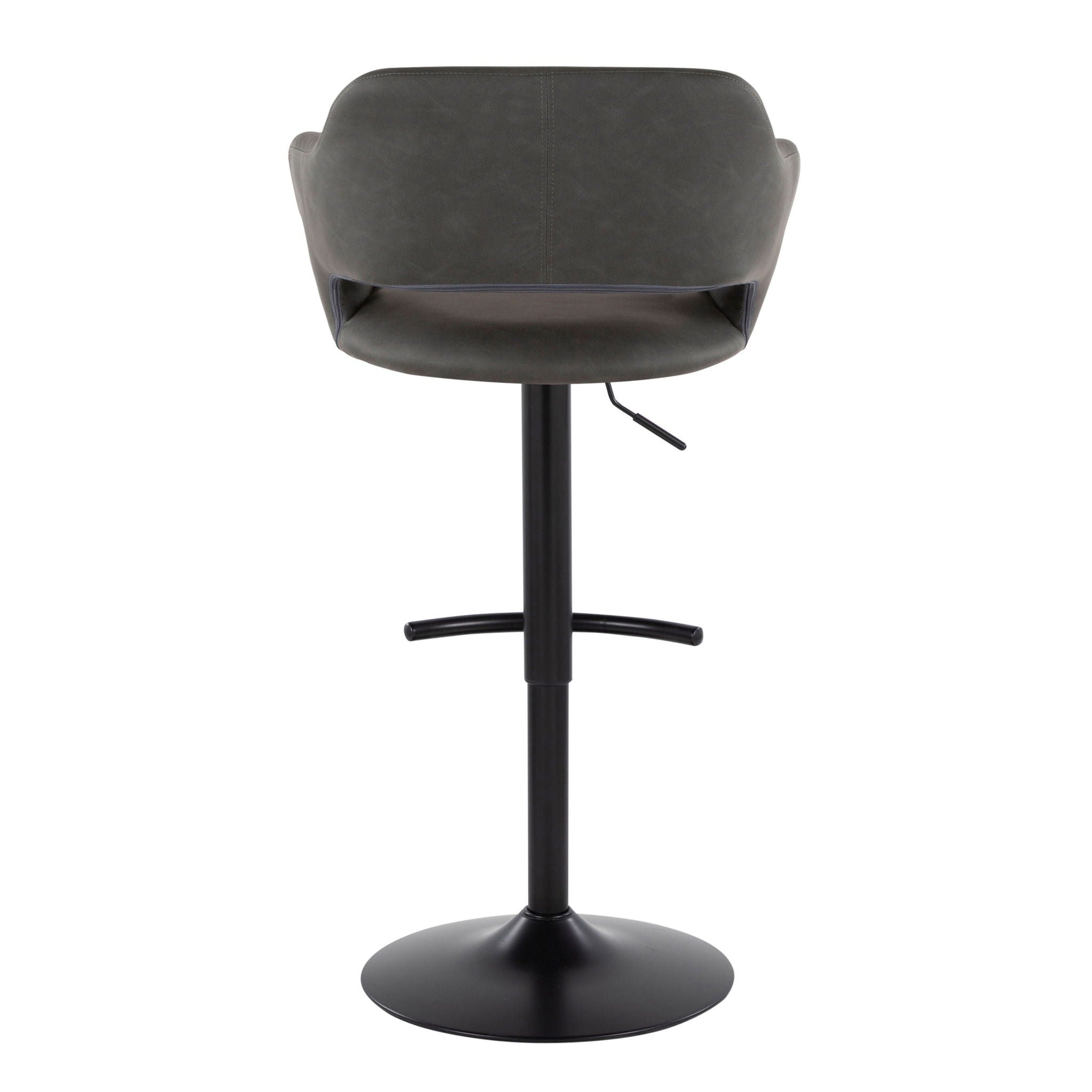 Margarite - Contemporary Adjustable Barstool With Swivel (Set of 2)