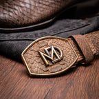 Western Collection Kansas // Python Leather Cowboy Boot // Brown