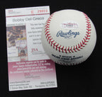 Bobby Del Greco Signed/Auto Yankees 100th OML Baseball JSA 186651