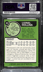 Lionel Hollins Signed 1977 Topps Card #39 Portland Trail Blazers PSA/DNA 185720