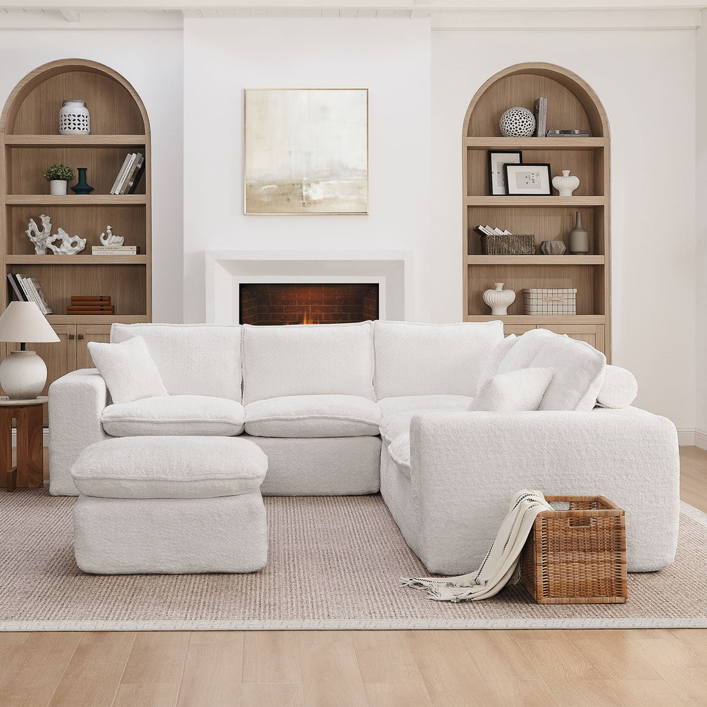 Sectional Sofa With Moveable Ottoman