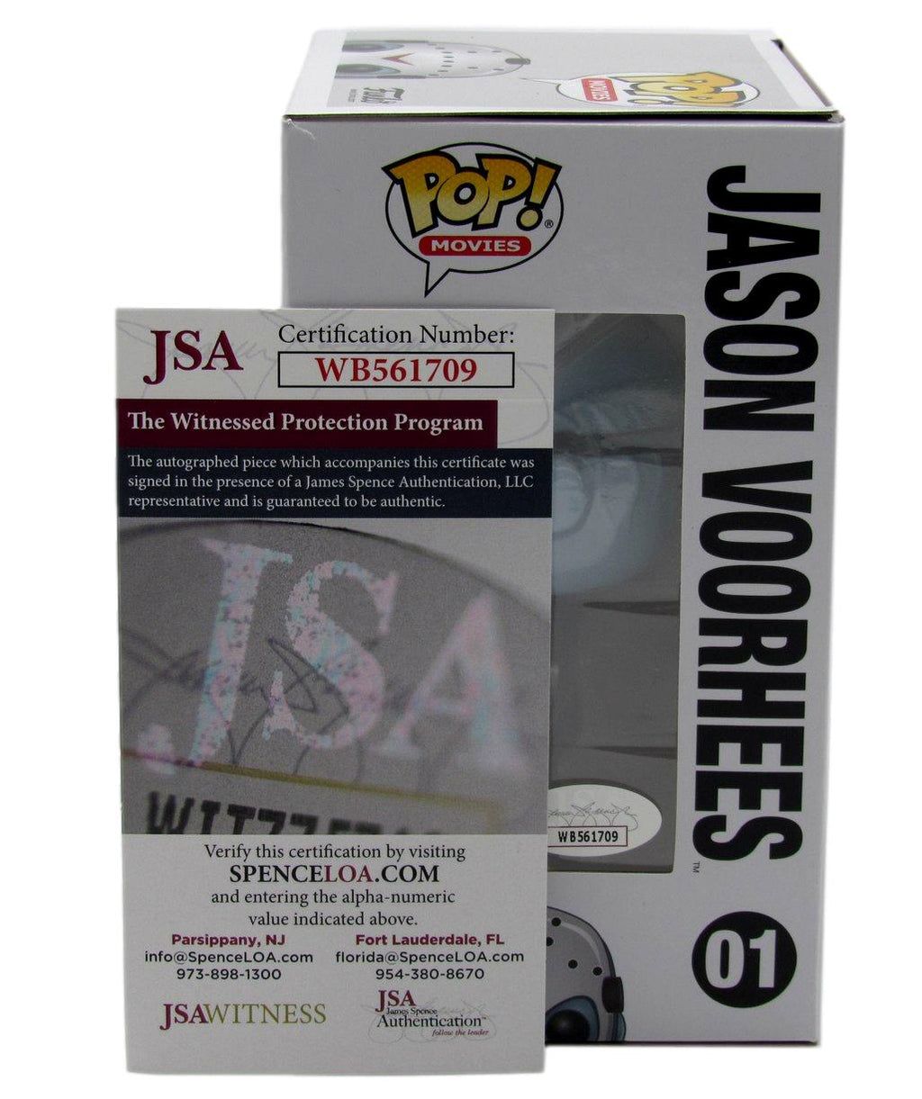 Ari Lehman Signed/Insc Funko Pop! #01 "Friday the 13th" Signed in Red JSA 190714