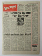December 16, 1988 Boxing News Magazine Herol Graham