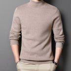 Heathered Turtleneck // Beige