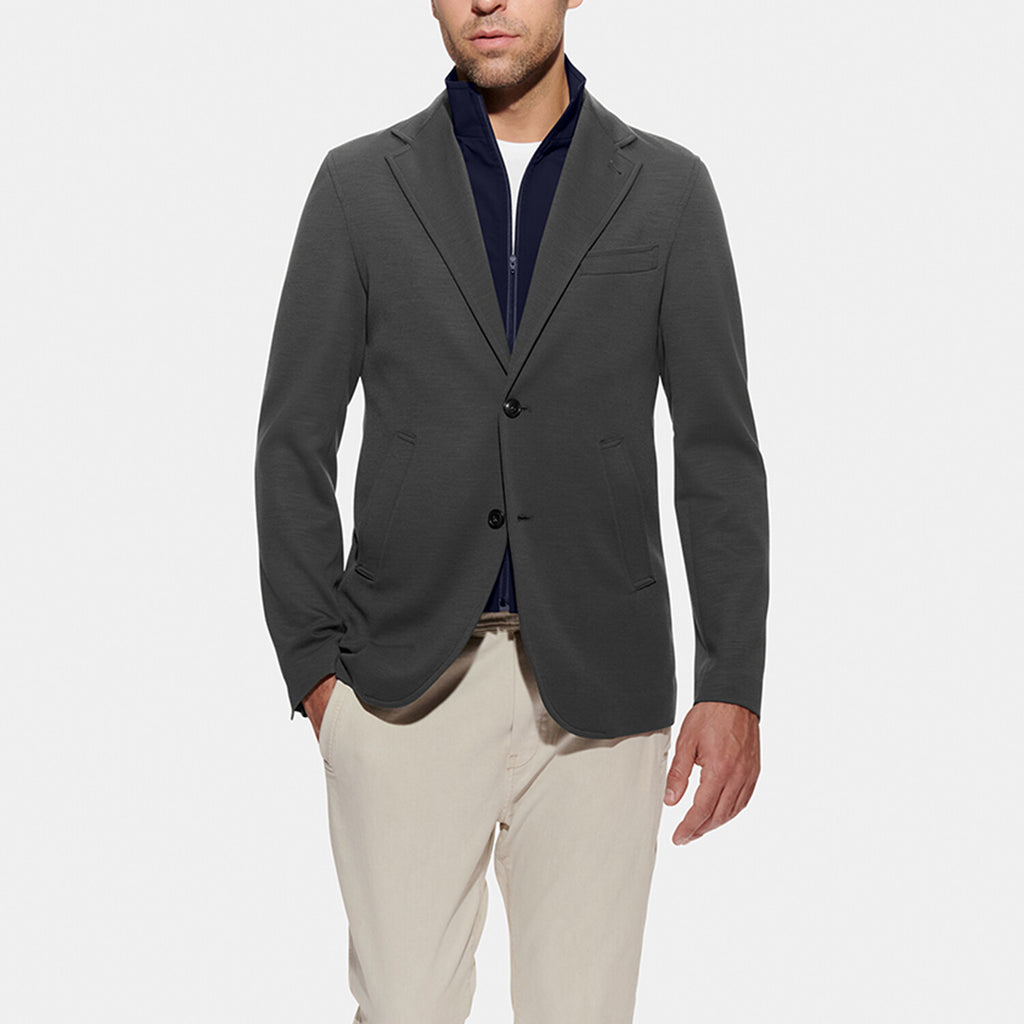 Lightweight Jersey Blazer // Charcoal