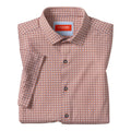 XC+ Motion Short-Sleeve Print Knit Shirt // Orange Quad Grid