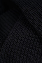 Black Upcycled Cotton Watchcap