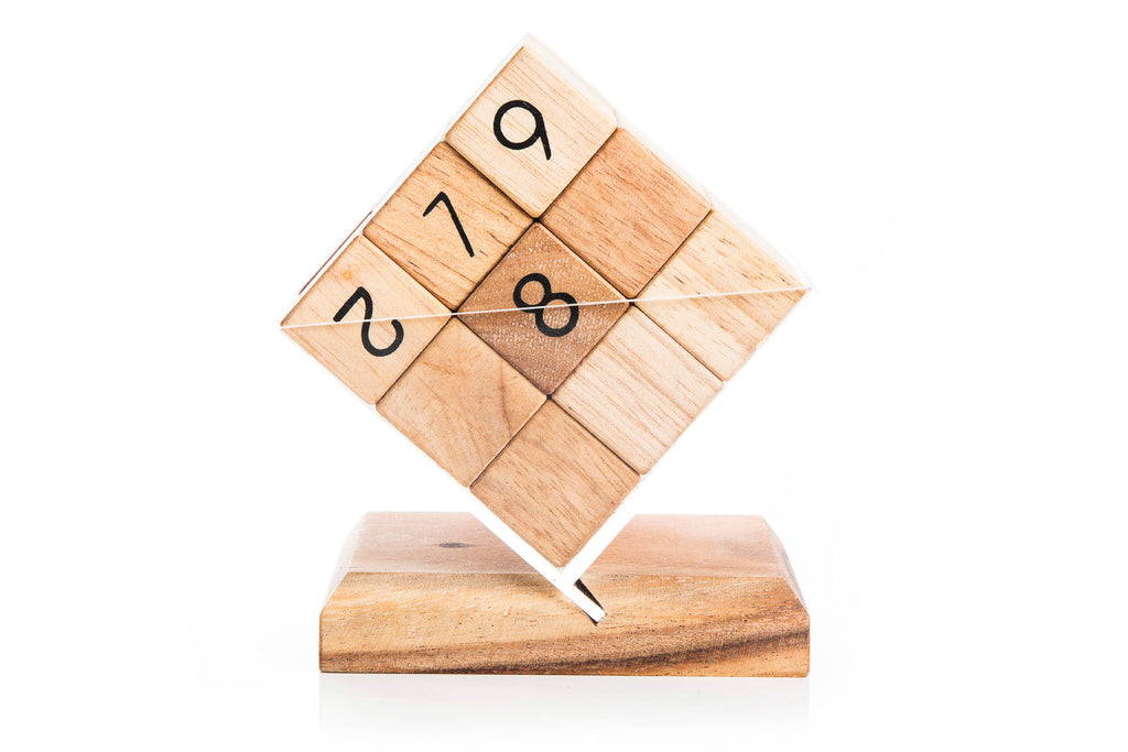 Wooden Sudoku Cube Puzzle